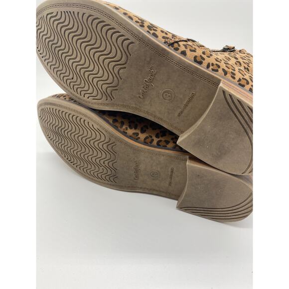 Girl’s Sz 3 leopard boots - Picture 8 of 9